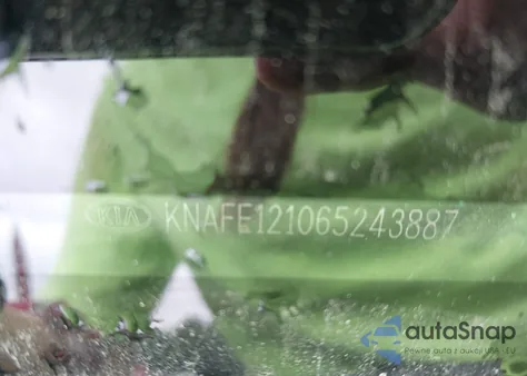 2006 Kia Spectra Ex/Lx/Sx из США, поврежденный, VIN KNAFE121065243887